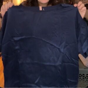 Lunya Navy Blue Women's sleep top